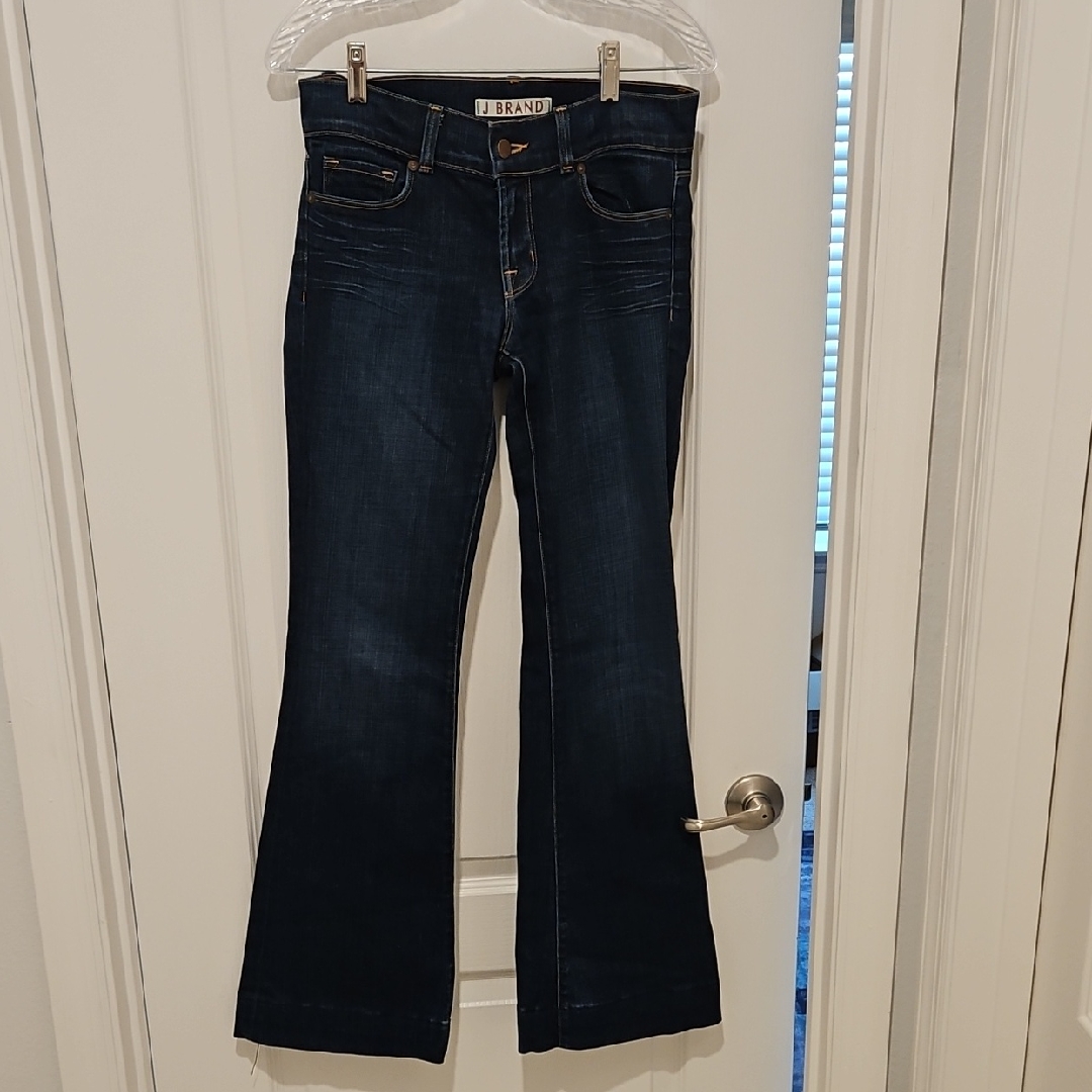 J Brand Dark Indigo Flare Jeans